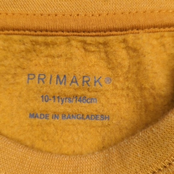 * SOLD * Yellow Detroit Sweatshirt, Boys Size M - Picture 3 of 8